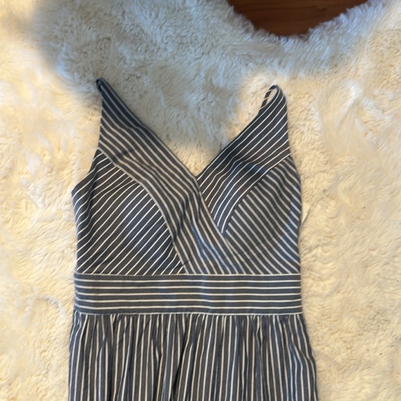 Love Bonito Pixie Padded Tiered Maxi Dress Navy Blue S - Picture 3 of 8